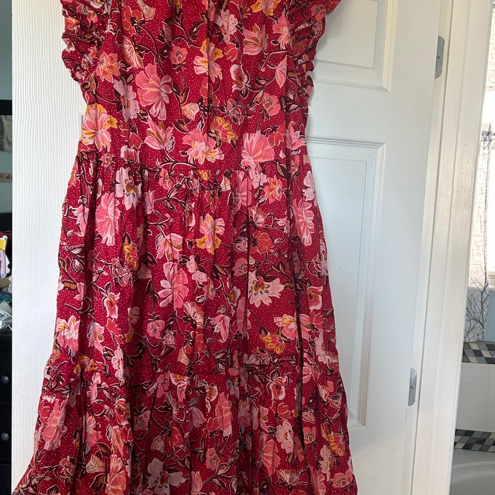 JessaKae Red Floral Dress